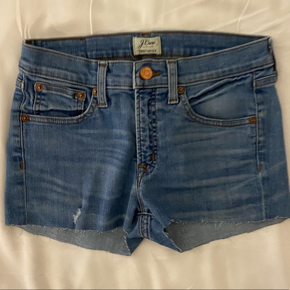 J crew cut off Jean shorts